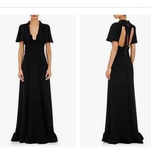 Maison Mayle Cutout Racerback Tech Twill Gown